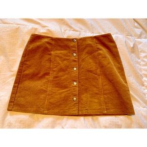 CORDUROY BUTTON SKIRT
